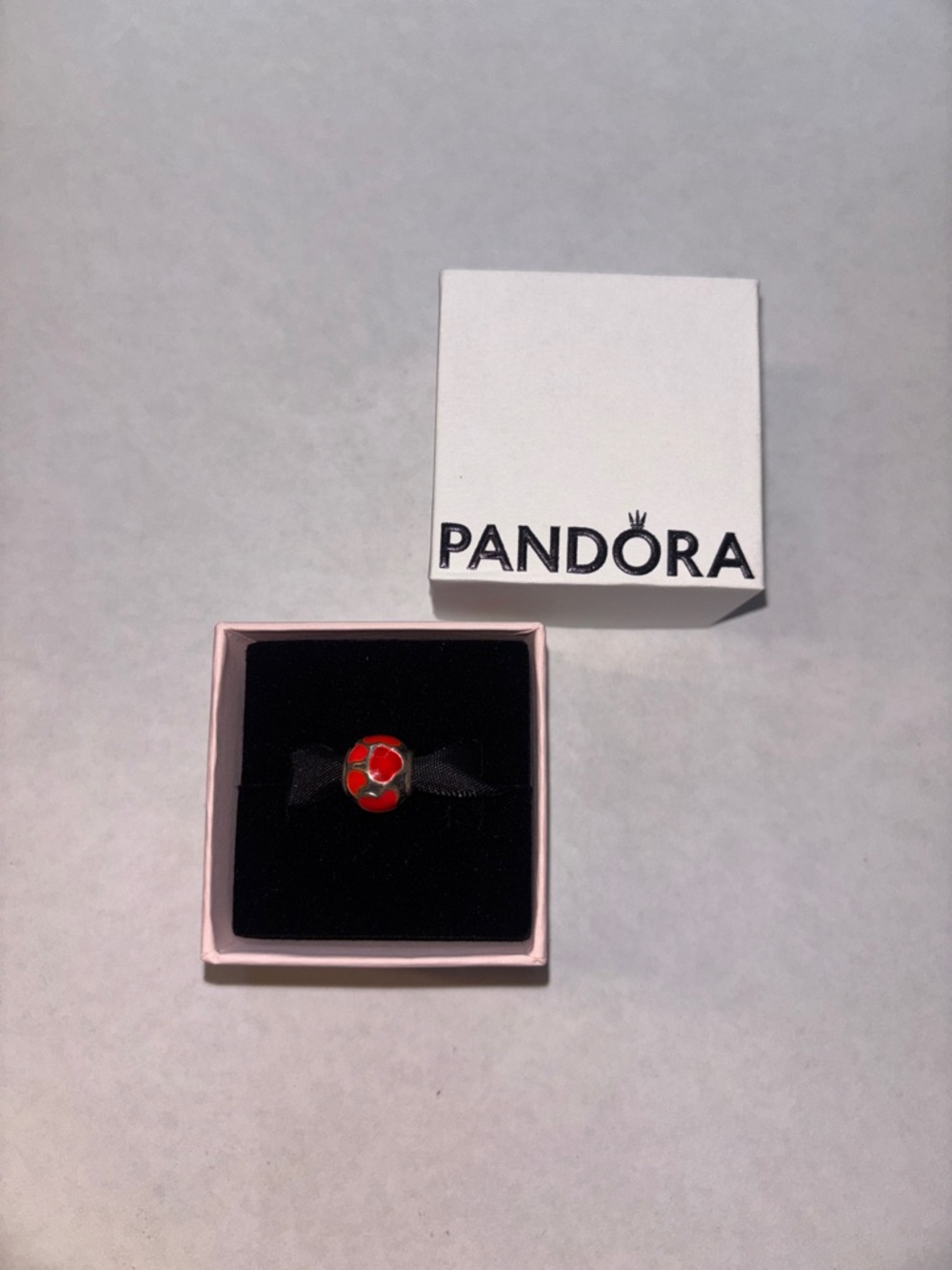 Pandora Red Hot Love Enamel Heart Charm